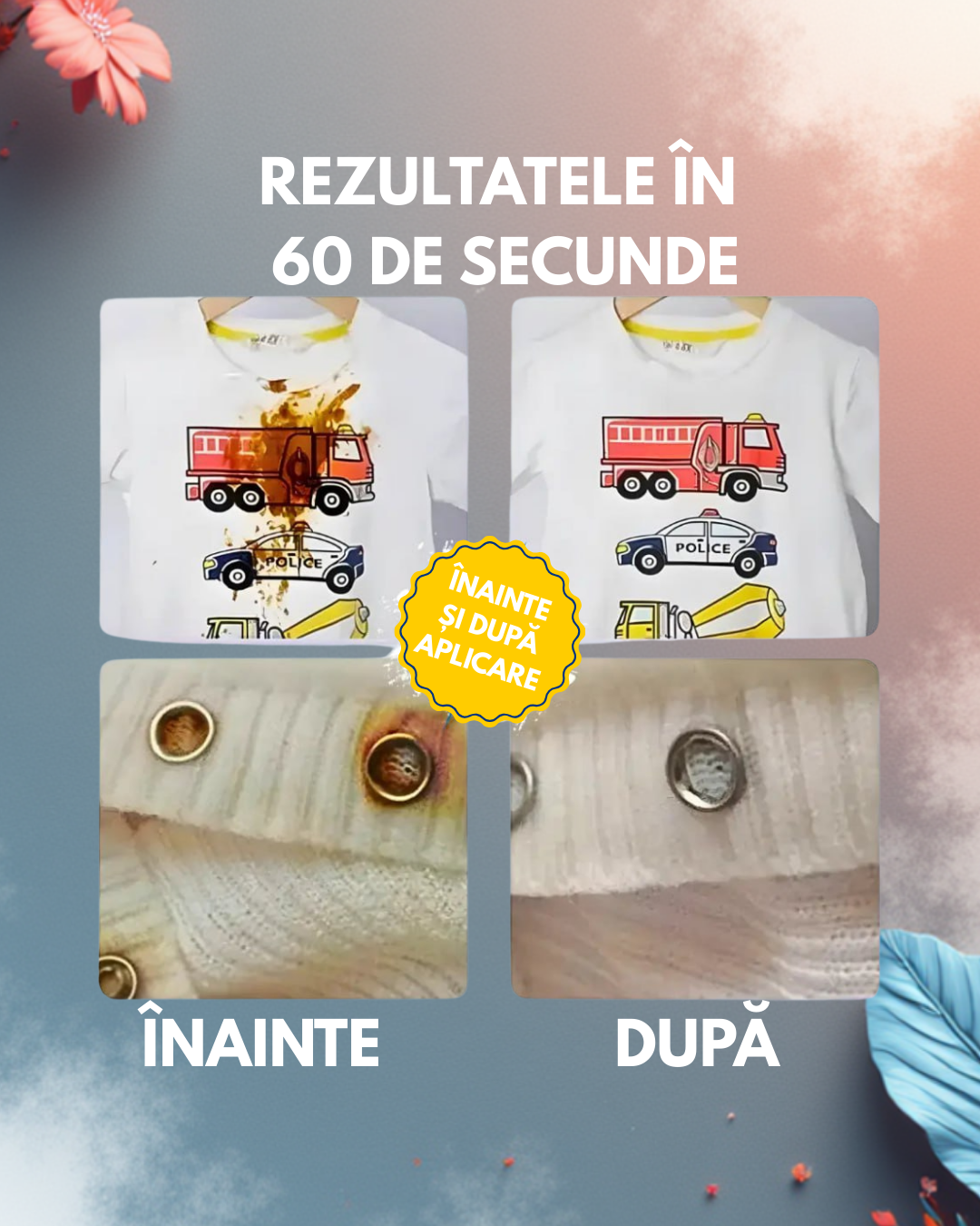 Pachet Promo: 2 Spray-uri Anti-Pete la preț de 1 – Curățare rapidă și eficientă -