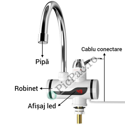 Robinet Electric Inteligent – Apă Caldă Imediat, Economie la Facturi