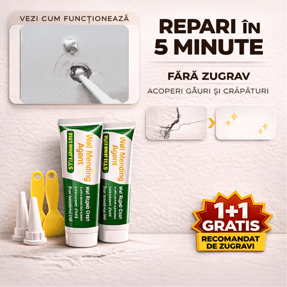 Nu Mai Chema Zugravul — Repari Pereții în 5 Minute  1+1 GRATIS