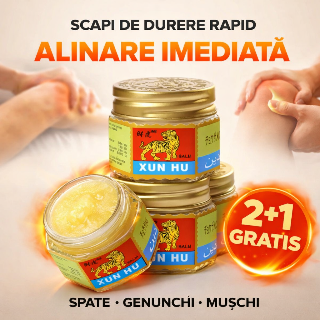 Scapă de Dureri Musculare și Articulare — Balsam Puterea Tigrului cu Efect Rapid (2+1 GRATIS)