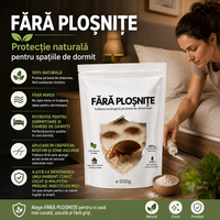 Fără Ploșnițe™ – Pulbere Ecologică pe Bază de Diatomee