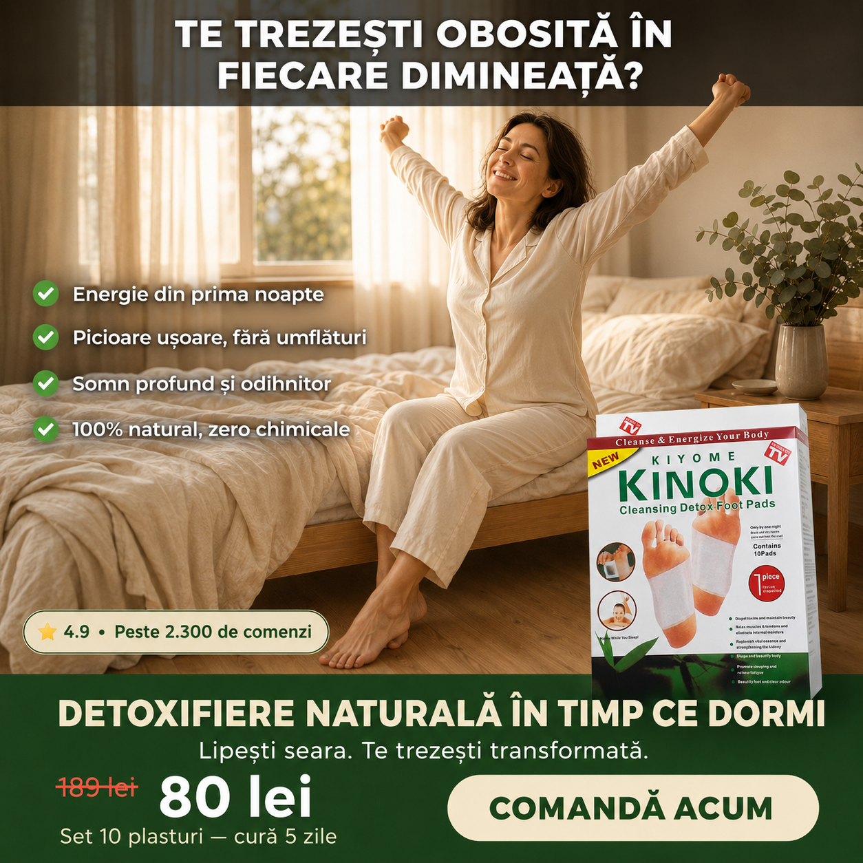Plasturi Detox — Curatare Naturala a Organismului prin Talpi