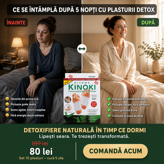 Plasturi Detox — Curatare Naturala a Organismului prin Talpi