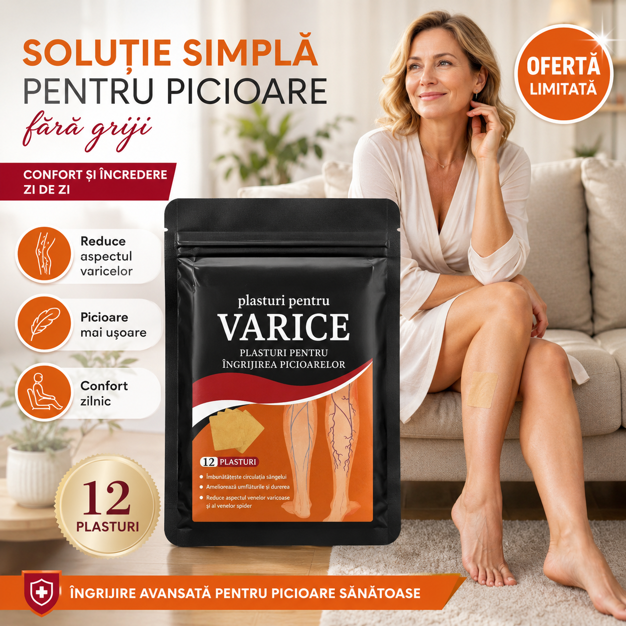 Plasturi pentru Varice – Ameliorează Durerile și Greutatea în Picioare