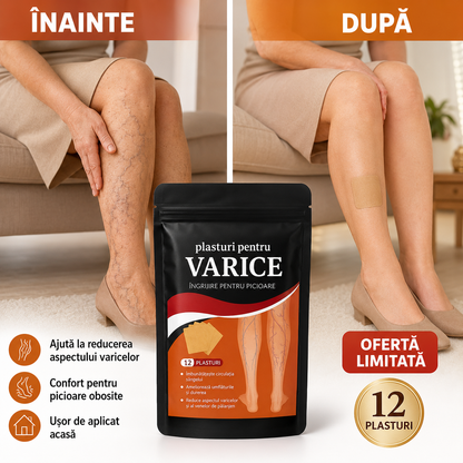 Plasturi pentru Varice – Ameliorează Durerile și Greutatea în Picioare