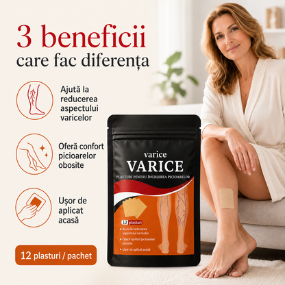 Plasturi pentru Varice – Ameliorează Durerile și Greutatea în Picioare