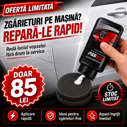 Scapă de zgârieturile de pe mașină în 20 de secunde — fără polish, fără service