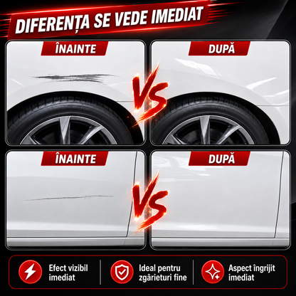 Scapă de zgârieturile de pe mașină în 20 de secunde — fără polish, fără service