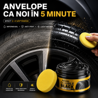 Pastă Întreținere Anvelope – Soluție pentru Luciu, Protecție UV și Negru Intens