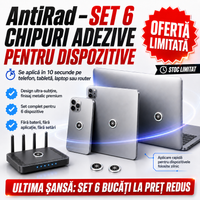 🛡️ Scut Anti-Radiații – Protecție Telefon, Tabletă, Laptop | Set 6 Bucăți