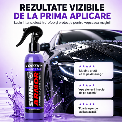Spray Polish Ceramic Auto 3x – Aplici, ștergi și gata: luciu tip oglindă + protecție hidrofobă