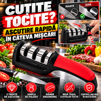 Ascuțitor Manual de Cuțite cu 3 Trepte – Rapid, Simplu și Ușor de Folosit