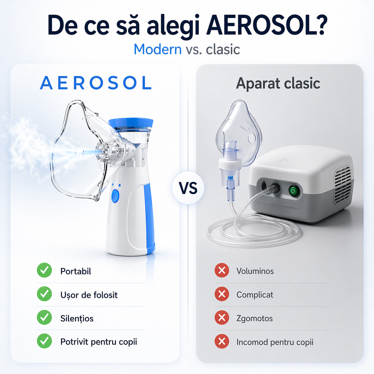 Aerosol pentru Copii și Adulți – Soluție eficientă pentru respirație