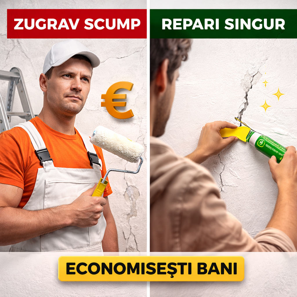 Nu Mai Chema Zugravul — Repari Pereții în 5 Minute  1+1 GRATIS