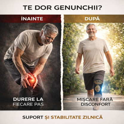 Mergi Din Nou Fără Durere — Genunchiere cu Cupru pentru Susținere Articulară