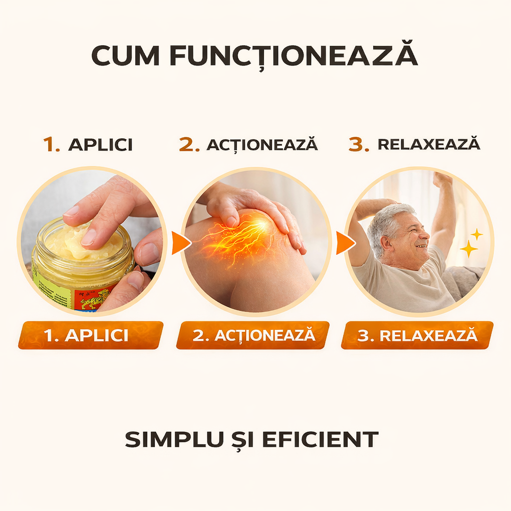 Scapă de Dureri Musculare și Articulare — Balsam Puterea Tigrului cu Efect Rapid (2+1 GRATIS)