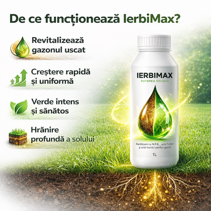IerbiMax – Repară gazonul uscat și îl face verde în 7 zile