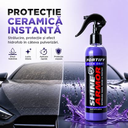 Spray Polish Ceramic Auto 3x – Aplici, ștergi și gata: luciu tip oglindă + protecție hidrofobă