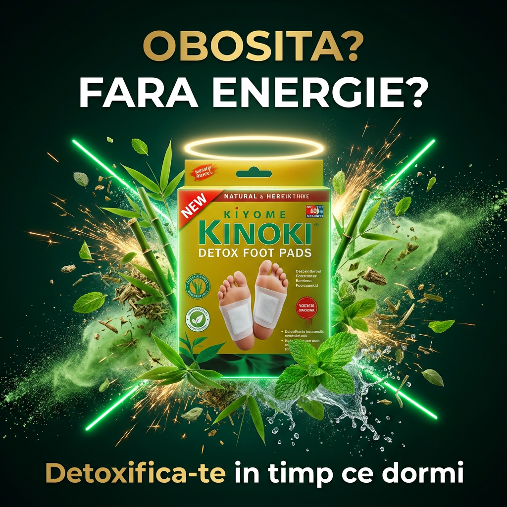Plasturi Detox — Curatare Naturala a Organismului prin Talpi (10 buc)