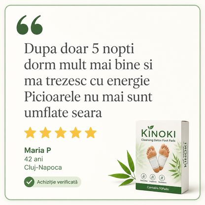 Plasturi Detox — Curatare Naturala a Organismului prin Talpi (10 buc)