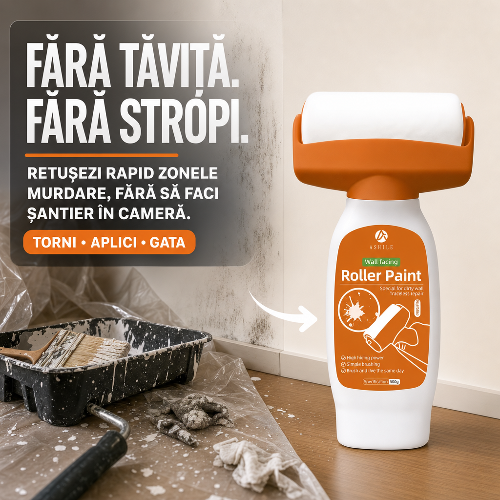 Trafalet cu Rezervor Integrat – Pentru Pete și Retușuri pe Pereți