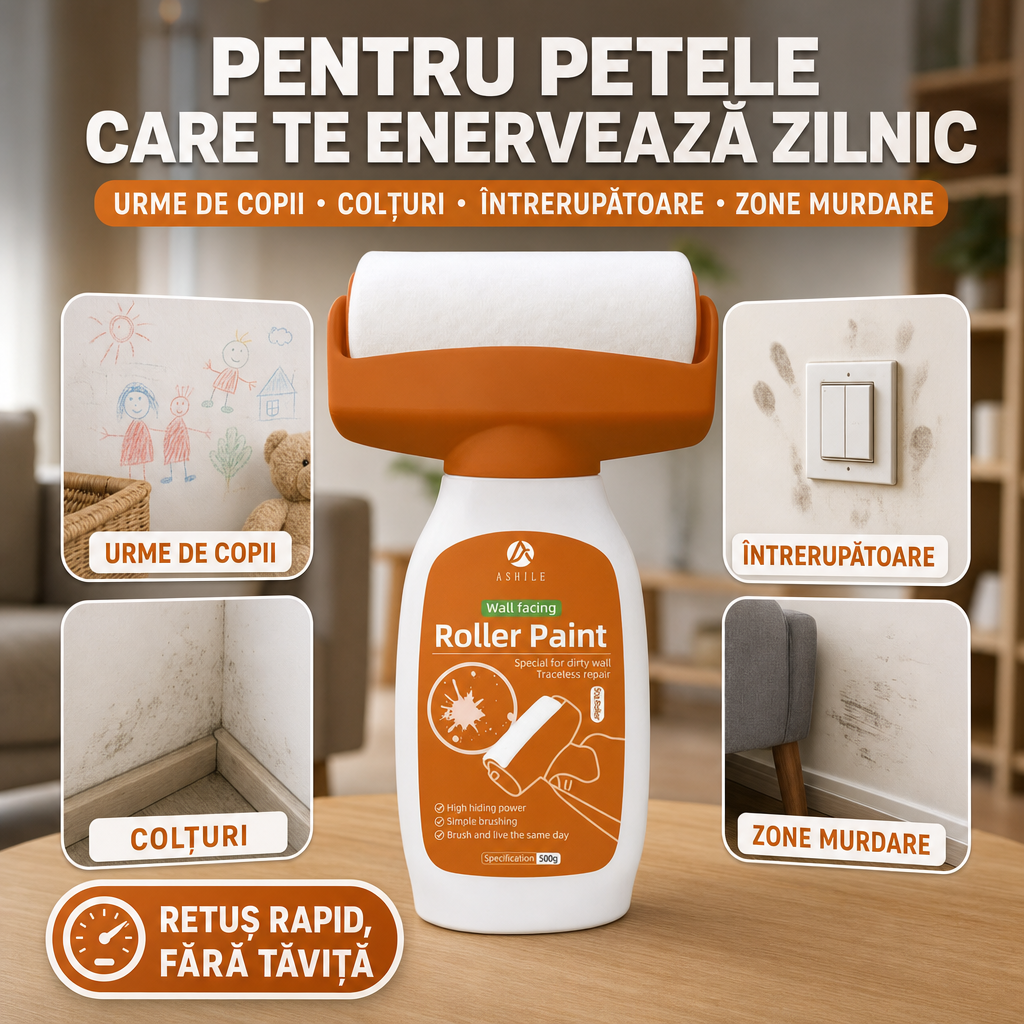 Trafalet cu Rezervor Integrat – Pentru Pete și Retușuri pe Pereți