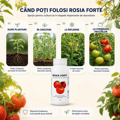 1+1 ROSIA FORTE – Biostimulator concentrat pentru roșii mari și recoltă bogată