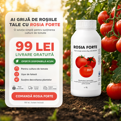 1+1 ROSIA FORTE – Biostimulator concentrat pentru roșii mari și recoltă bogată