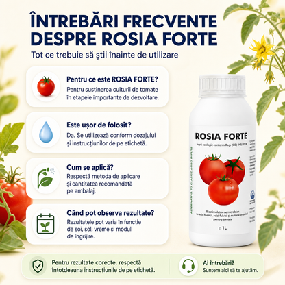 1+1 ROSIA FORTE – Biostimulator concentrat pentru roșii mari și recoltă bogată