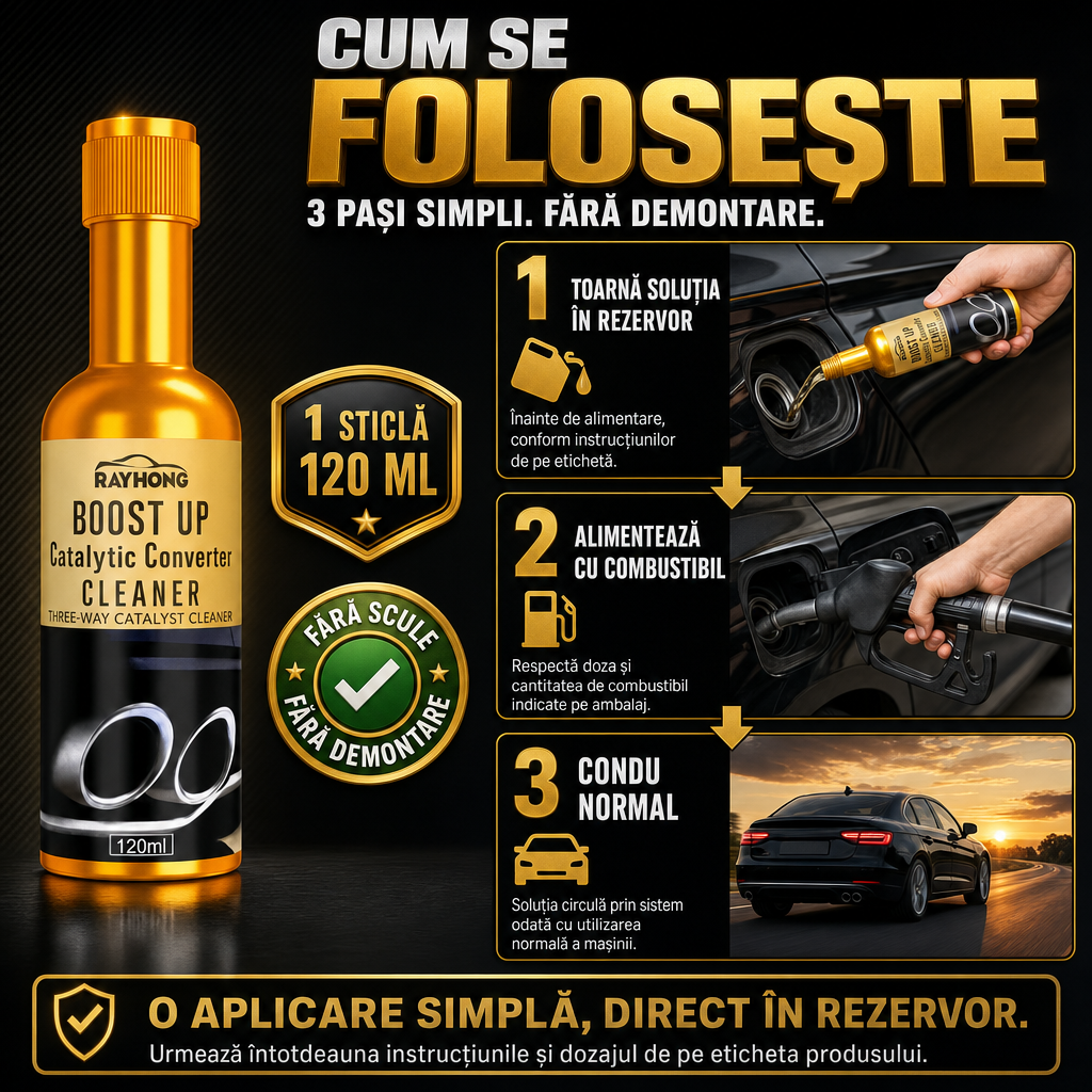 Lichid Curățare DPF & Catalizator 120 ml – Ajută la Reducerea Depunerilor, Fumului și Pierderii de Putere