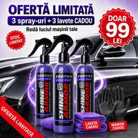 Spray Polish Ceramic Auto 3x – Aplici, ștergi și gata: luciu tip oglindă + protecție hidrofobă