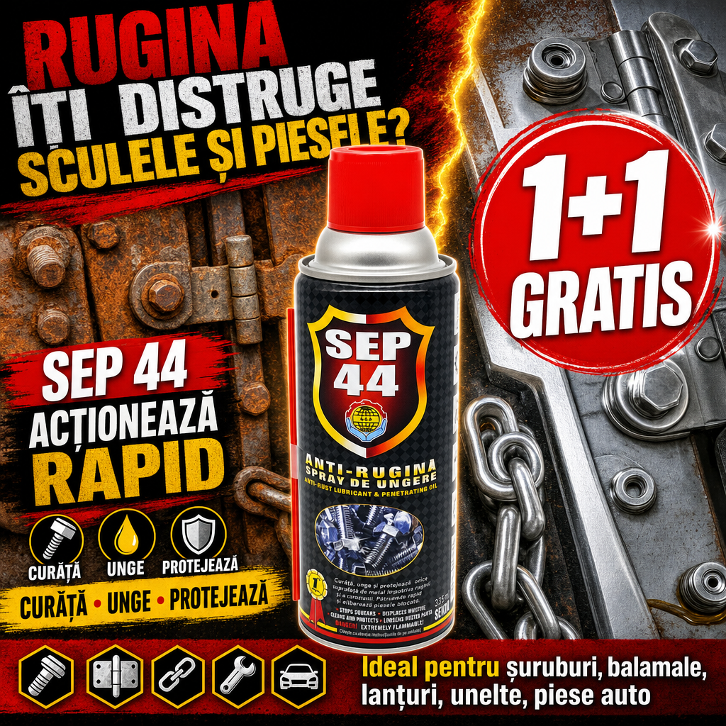 RustGuard™ – Spray Anti-Rugină Multifuncțional pentru Curățare, Lubrifiere și Protecția Metalului