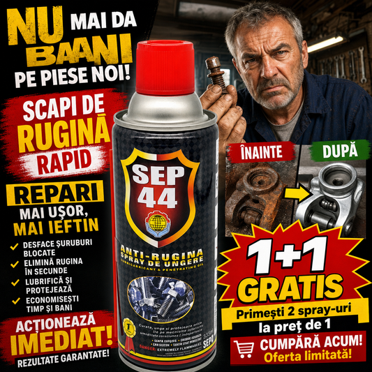 RustGuard™ – Spray Anti-Rugină Multifuncțional pentru Curățare, Lubrifiere și Protecția Metalului